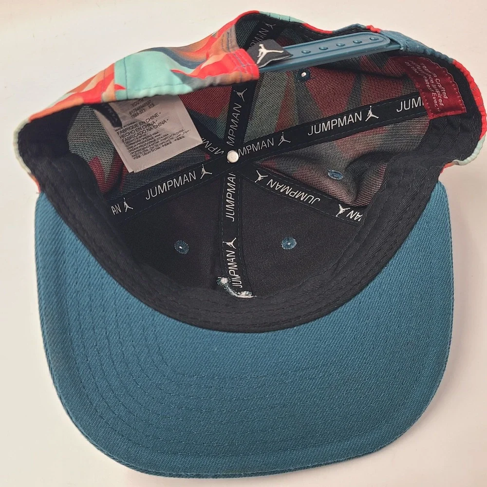 Youth Jordan Hat‎ Snapback Blue Red Geometric Air Jumpman Logo Basketball Boys